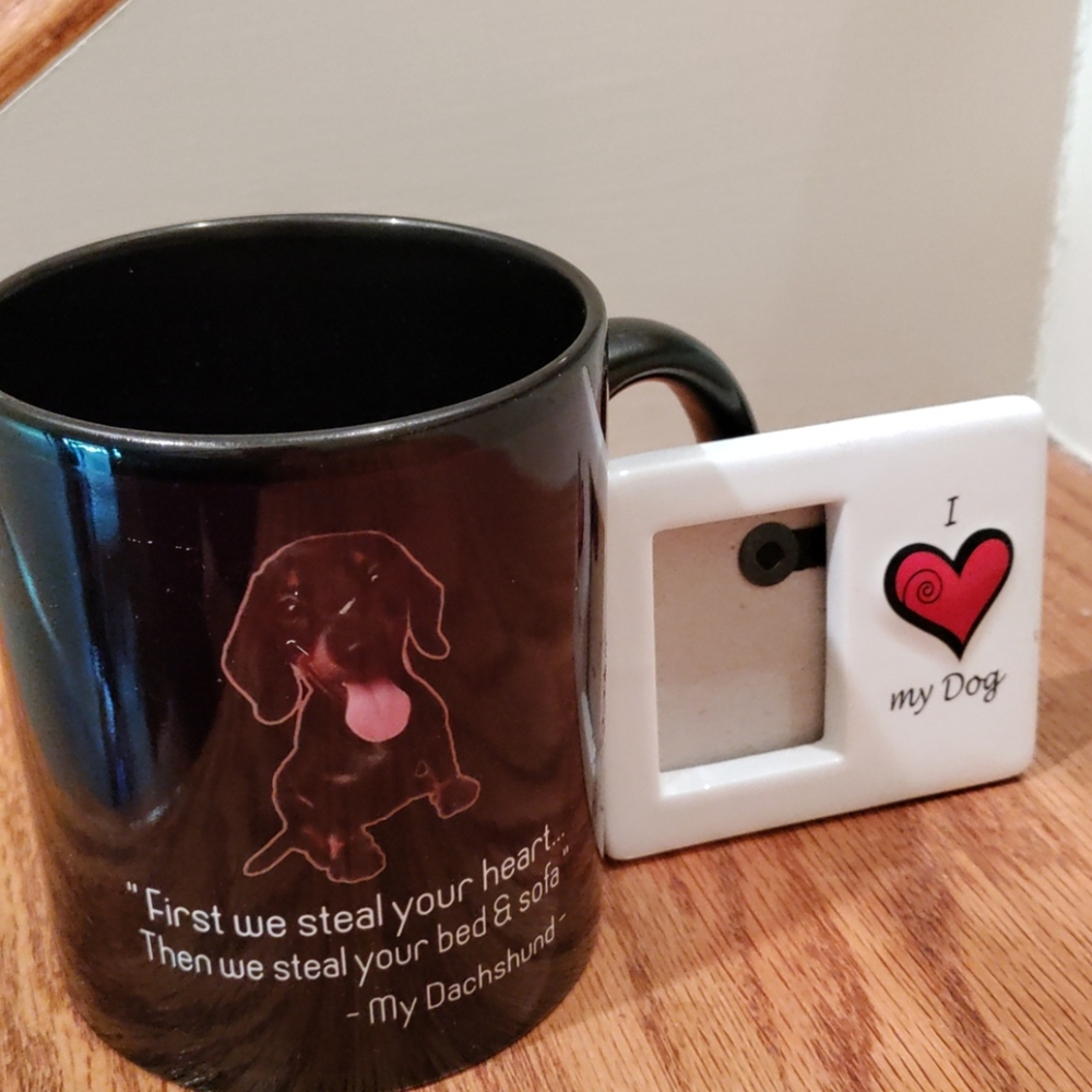 Dachshund mug & photo frame